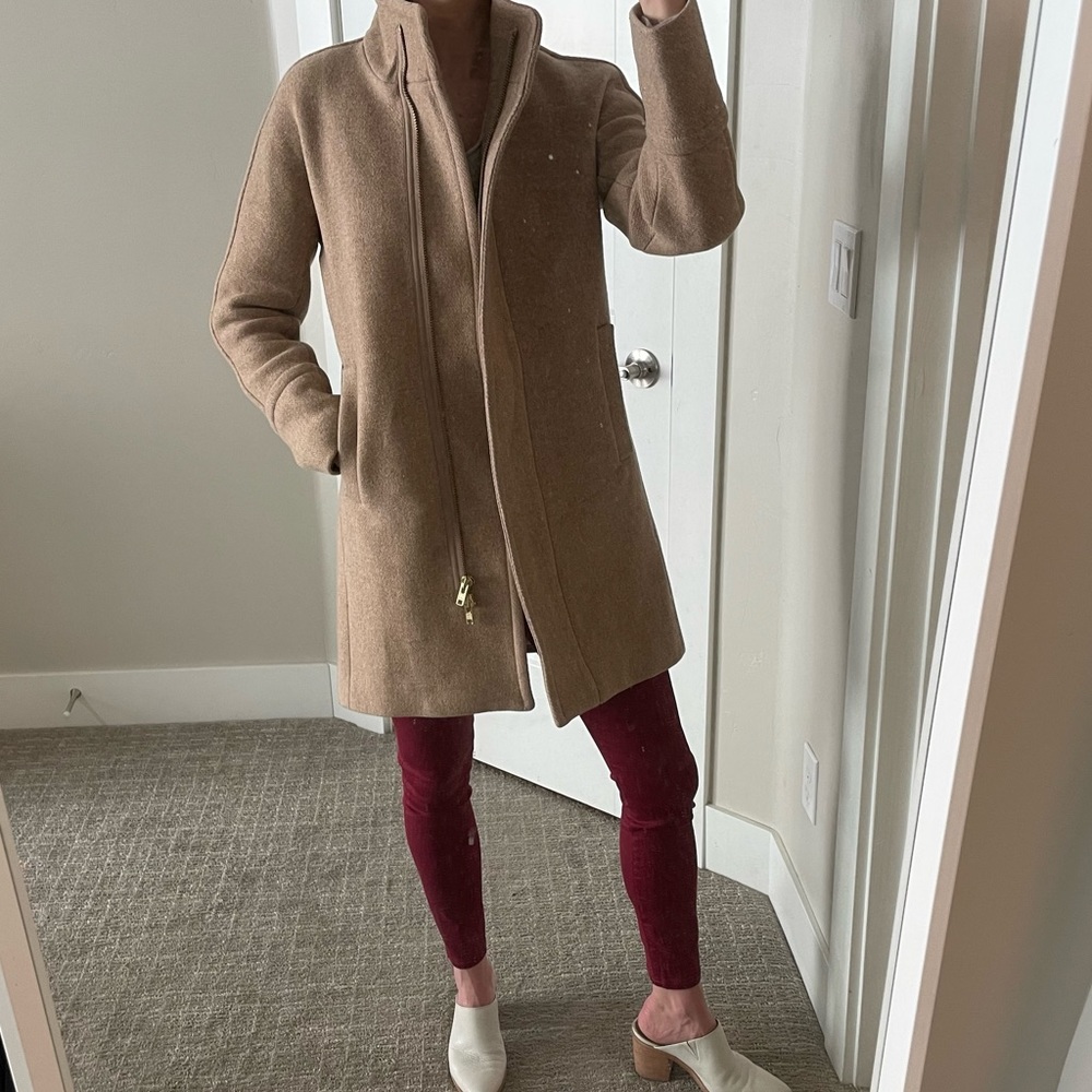 J. Crew Lodge Coat in Italian Stadium Cloth Wool